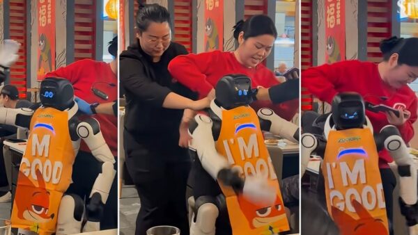 Robot tại nhà hàng lẩu Haidilao bất ngờ đập phá bát đĩa, phải chăng là stress quá?