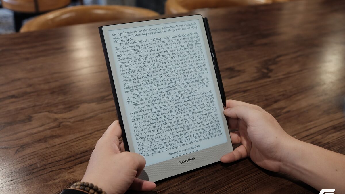 Trên tay nhanh PocketBook InkPad One: Màn hình 10.3 inch, thiết kế siêu mỏng, nhưng nói không với Android!