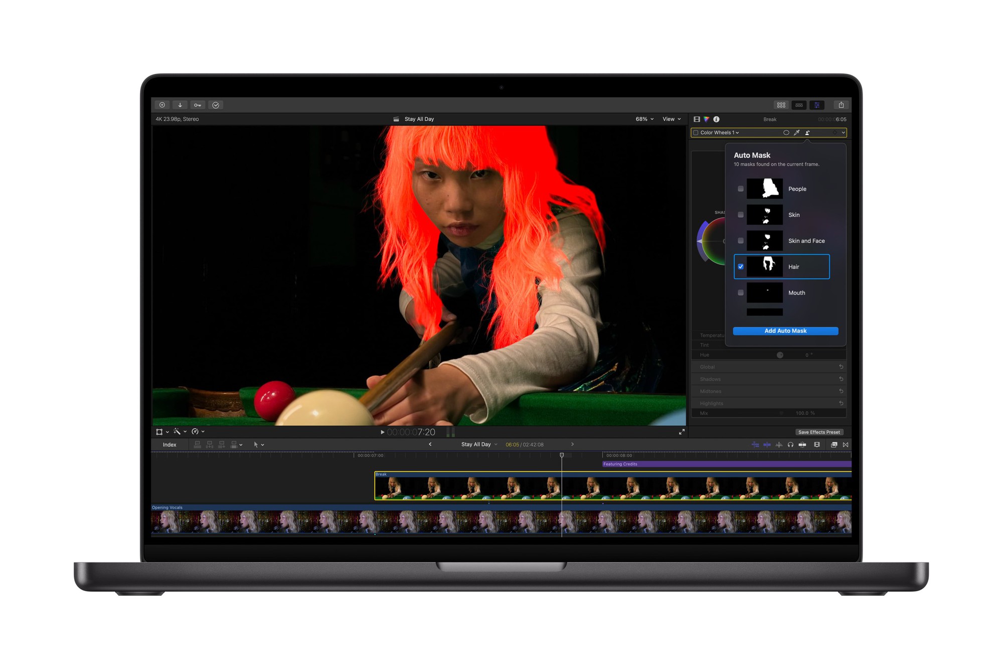 apple-creator-studio-final-cut-pro-auto-mask-17829204208561307218320-1782961942324-17829619427061718097744 Giữa cơn bão bản quyền phần mềm Adobe, Apple tung ra lời mời gọi hấp dẫn với giới sáng tạo nội dung - Ảnh 3.
