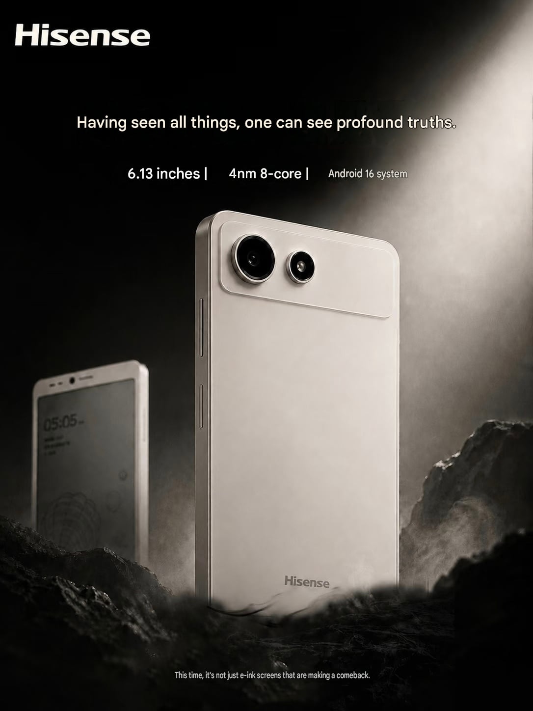 Cận cảnh Hisense A10: Điện thoại sở hữu màn hình như máy đọc sách nhưng có cả màn hình LCD phía sau có thể tháo rời từ tính cực độc đáo - Ảnh 3.