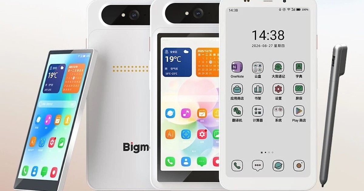 Lại thêm một mẫu điện thoại lạ, sở hữu màn E Ink màu có tần số quét 85Hz, vừa đọc sách vừa lắp màn hình xem phim tùy thích