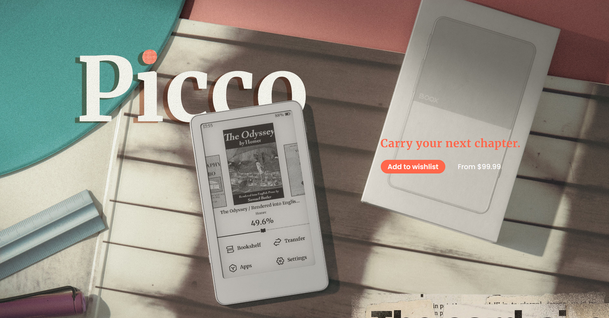 Boox Picco chính thức lộ diện: Máy đọc sách mini sở hữu khung viền kim loại siêu nhẹ, giá chính hãng dự kiến chưa tới 3 triệu đồng