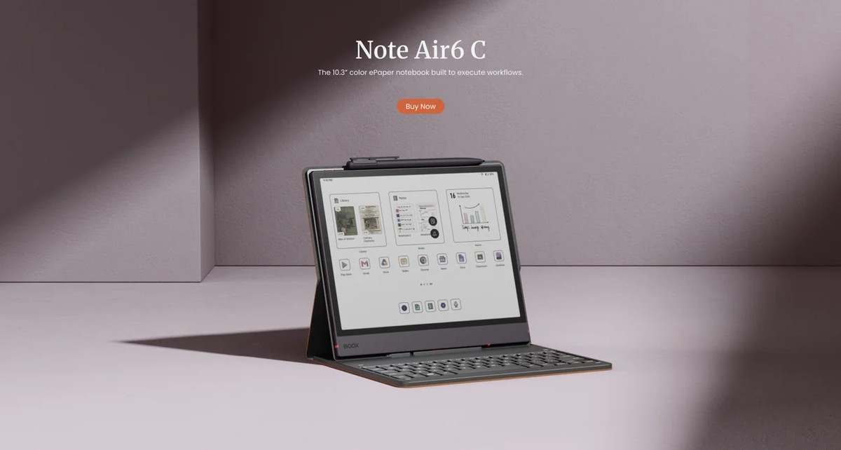 Máy đọc sách màn hình màu Onyx Boox Note Air6 C bất ngờ ra mắt với phần cứng vượt bậc liệu có thực sự đáng tiền?