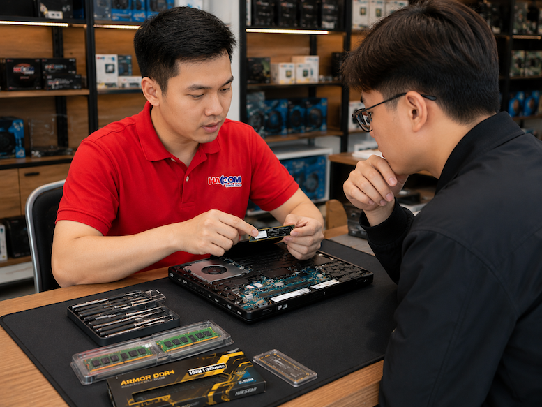 Máy tính chậm, nên nâng RAM hay SSD?