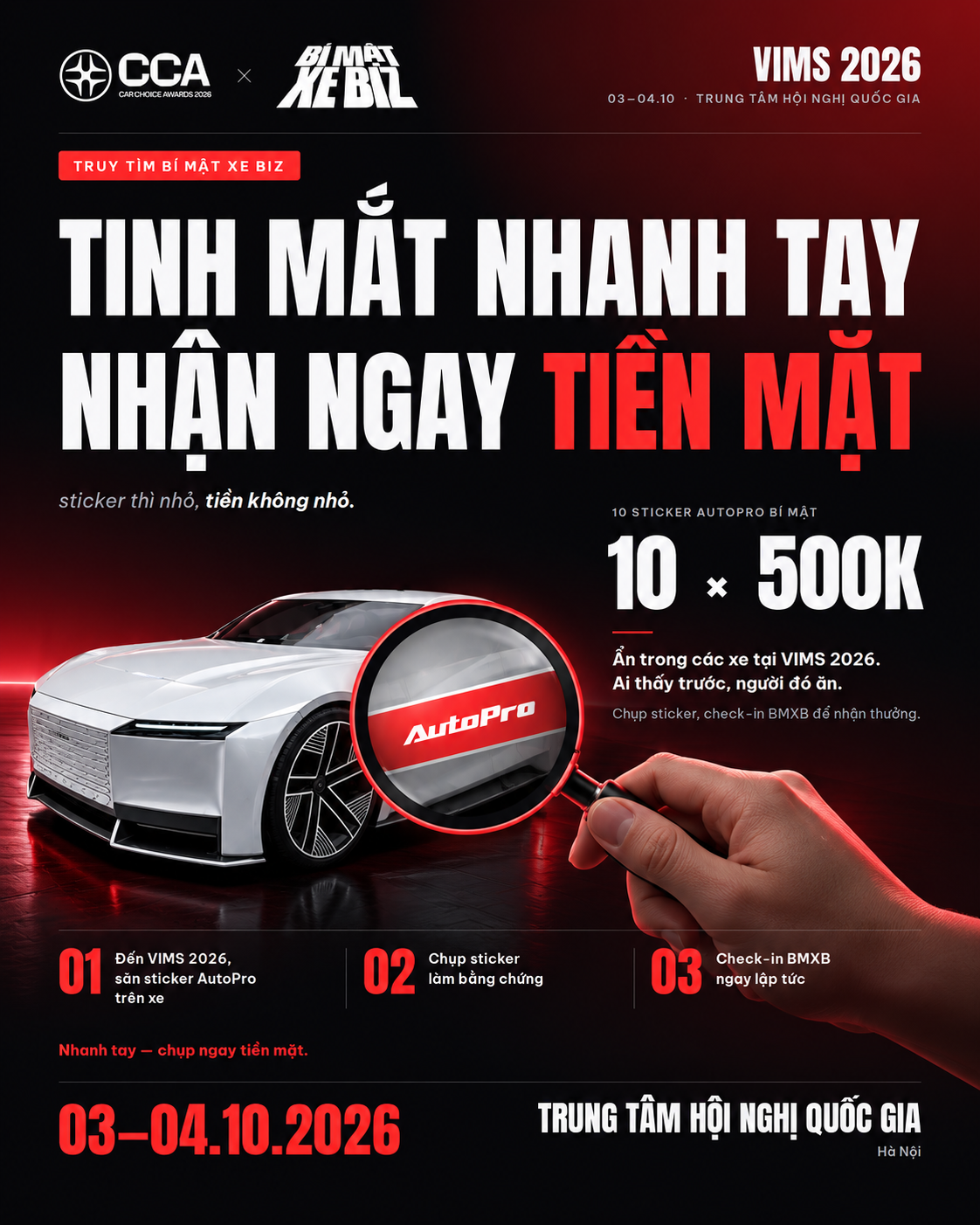 poster-game-3-17909004129772045386903-1791018728434-179101872915830403810 Trước giờ VIMS 2026 mở cửa ngày mai tại Hà Nội: Đi đâu, xem gì, lái thử xe nào và nhận quà gì? - Ảnh 21.